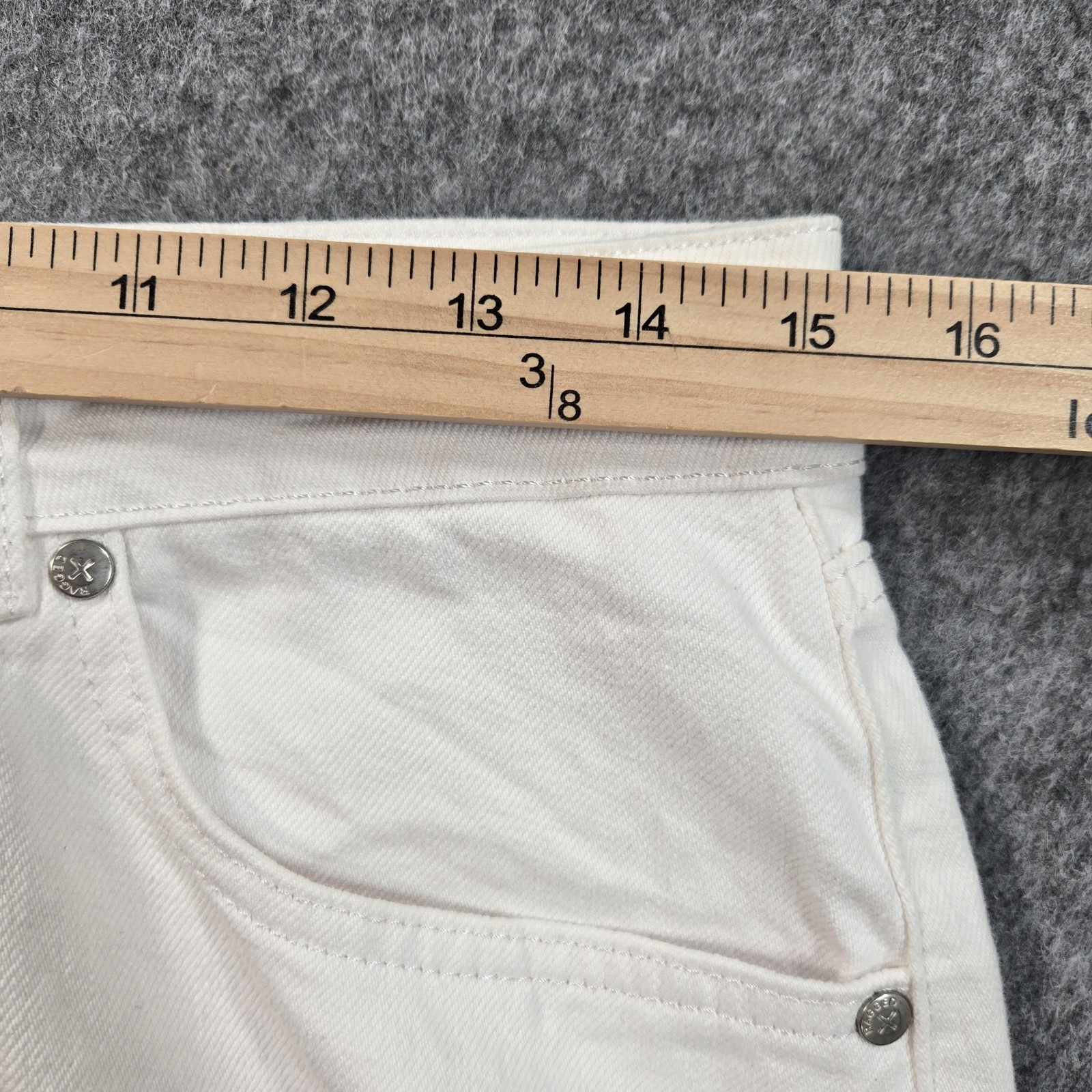 Ragged Jeans Jeans Womens 30 White High Rise Wide Leg Denim Pants Relaxed Fit