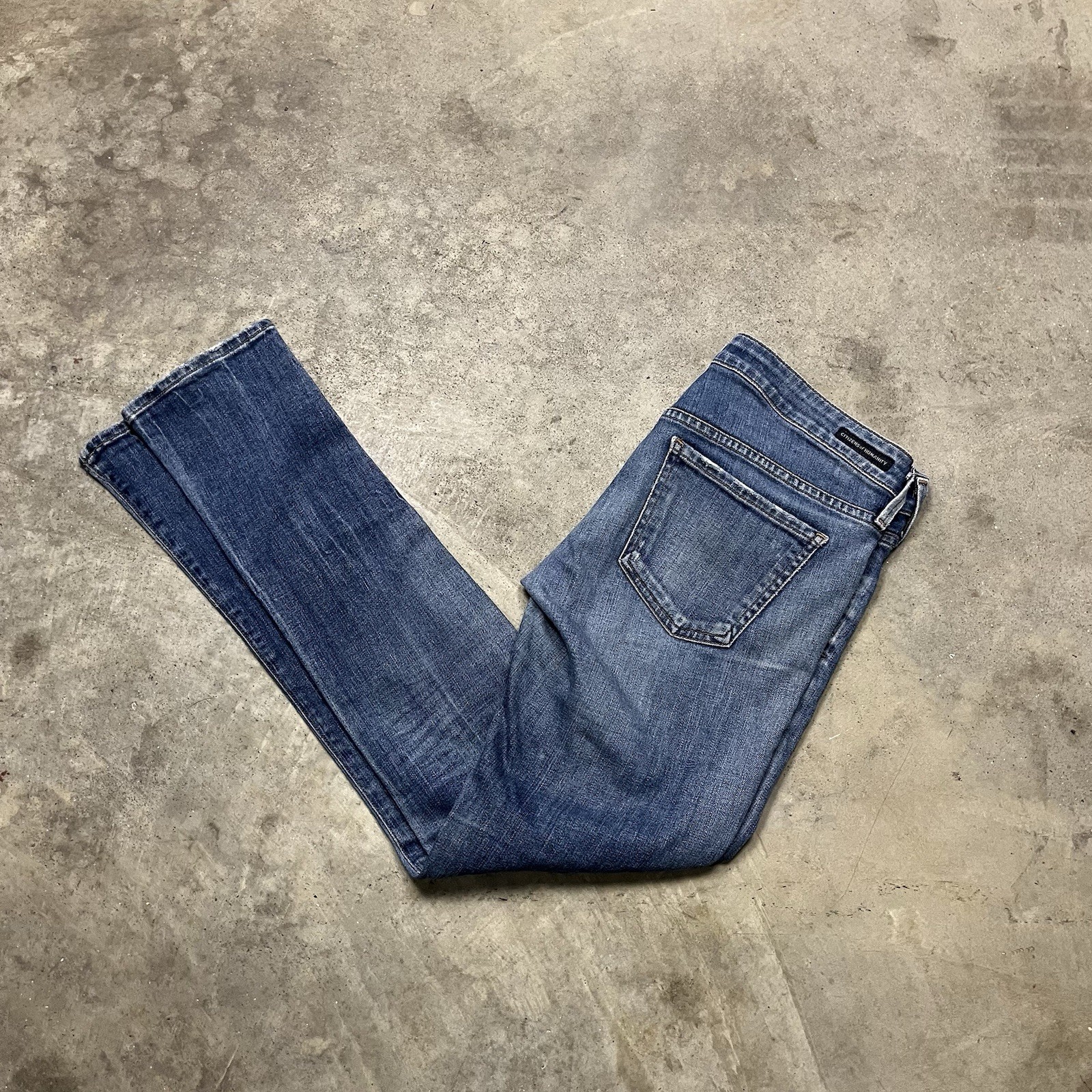 Citizens Of Humanity Racer Low Rise Skinny Jeans Womens Size 28 (30Wx29L) Blue