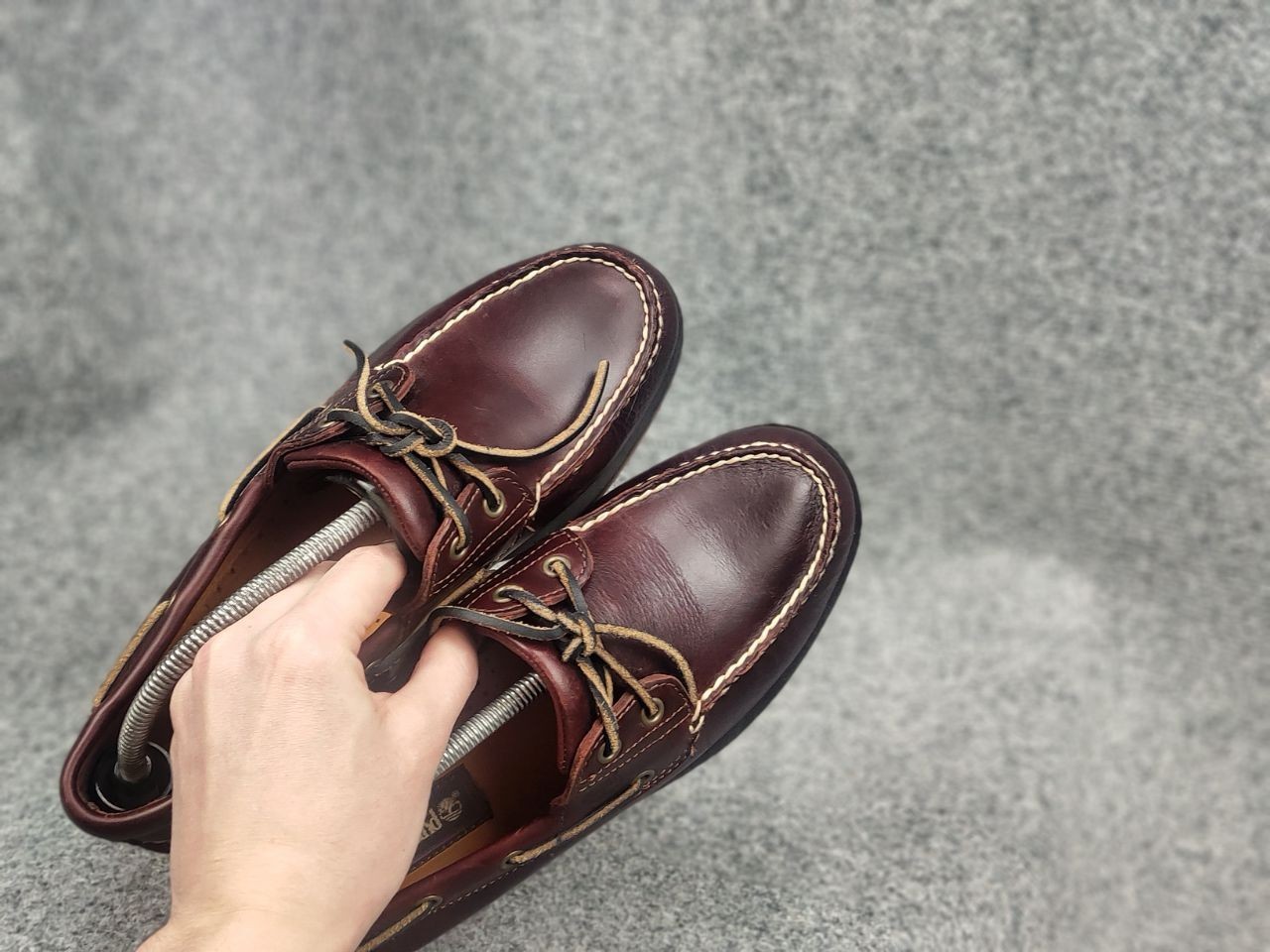 Timberland Classic 2-Eye Boat Leathe Shoes mens topsiders in brown Vintage Style