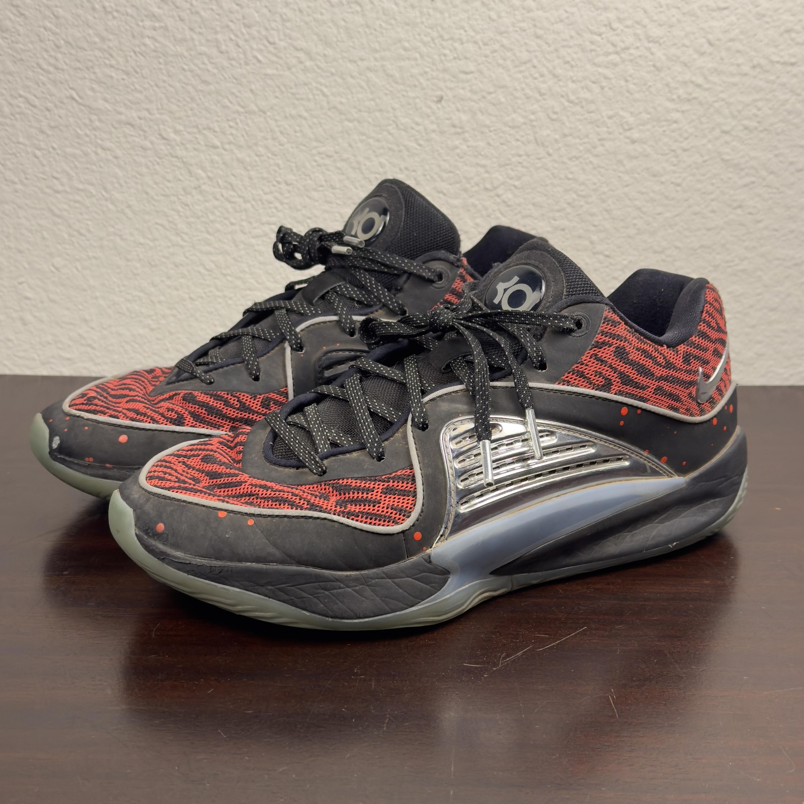 Nike KD 15 Slim Reaper Shoes Mens Size 8.5 Black Red Basketball Low DV2917-004