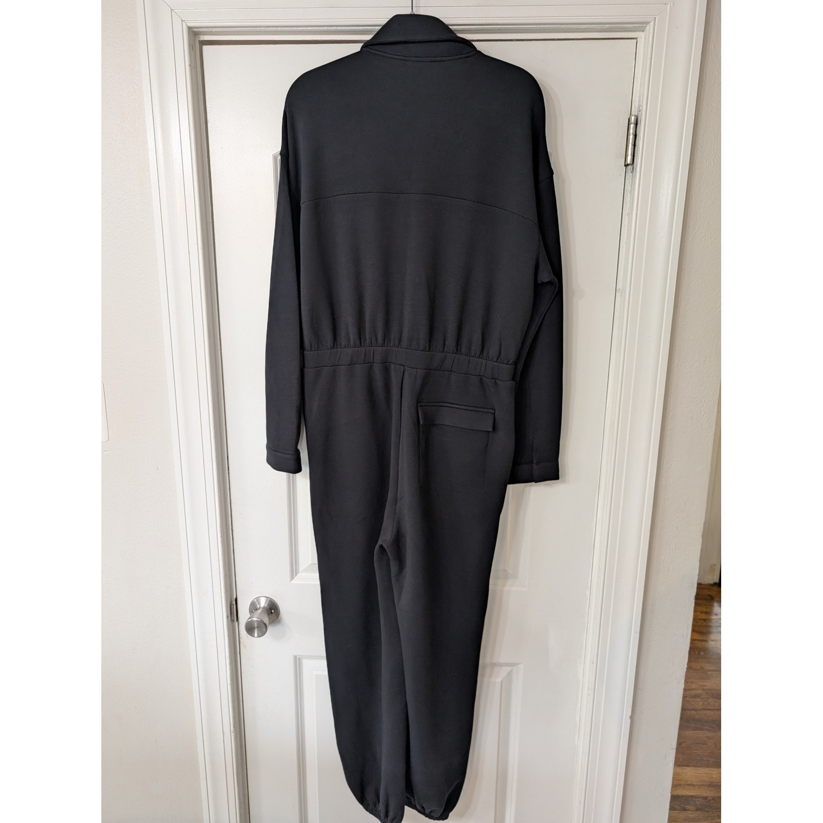 Varley DoubleSoft Jesse Black Long Sleeve Jumpsuit XL Womens Jogger Athleisure