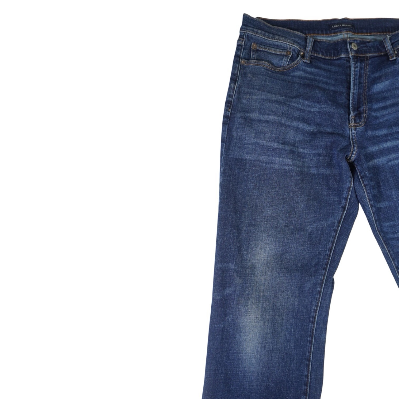 Lucky Brand Men’s 223 Straight Jeans 34×30 Dark Wash Stretch Denim