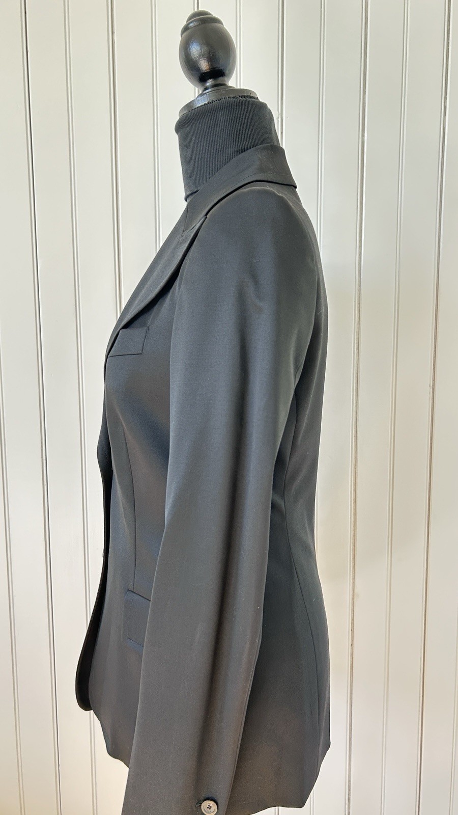 GUCCI Italy Black Wool Blazer IT 42 Tom Ford Era Tailored Jacket