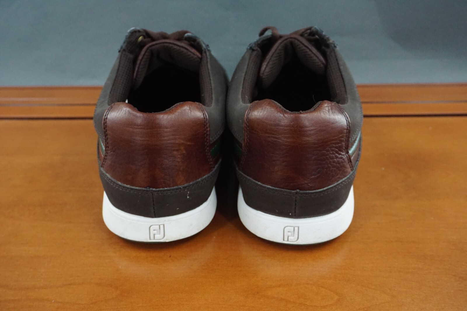 FootJoy Contour Men’s Size 8.5 W Shoes Brown Leather Lace Up Casual Golf Shoes