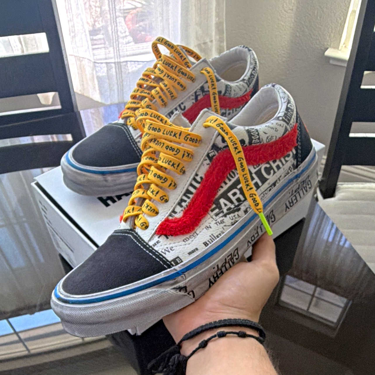 VANS Old Skool Gallery Dept Low Top Canvas Sneakers Multicolor Graphic Print