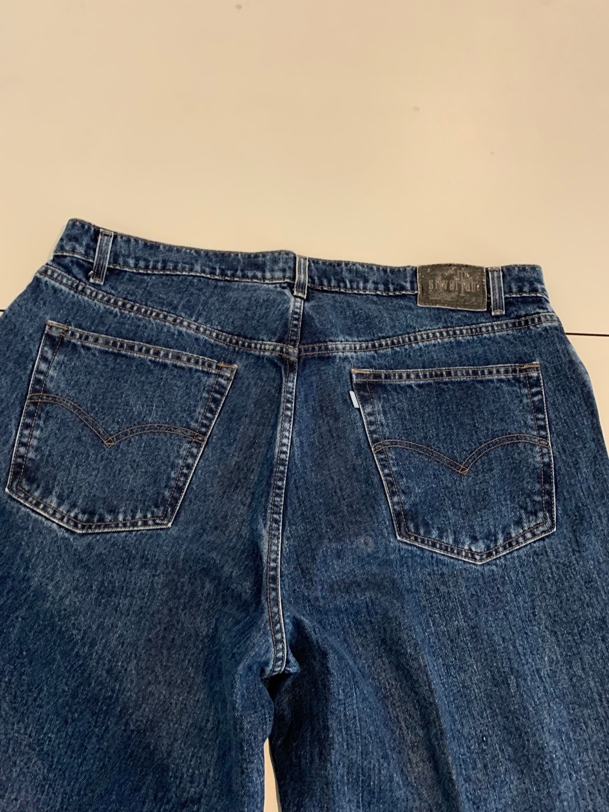 Vintage Levi’s Silvertab Jeans 42×27 Blue Baggy Y2K Skater Loose Grunge Tapered