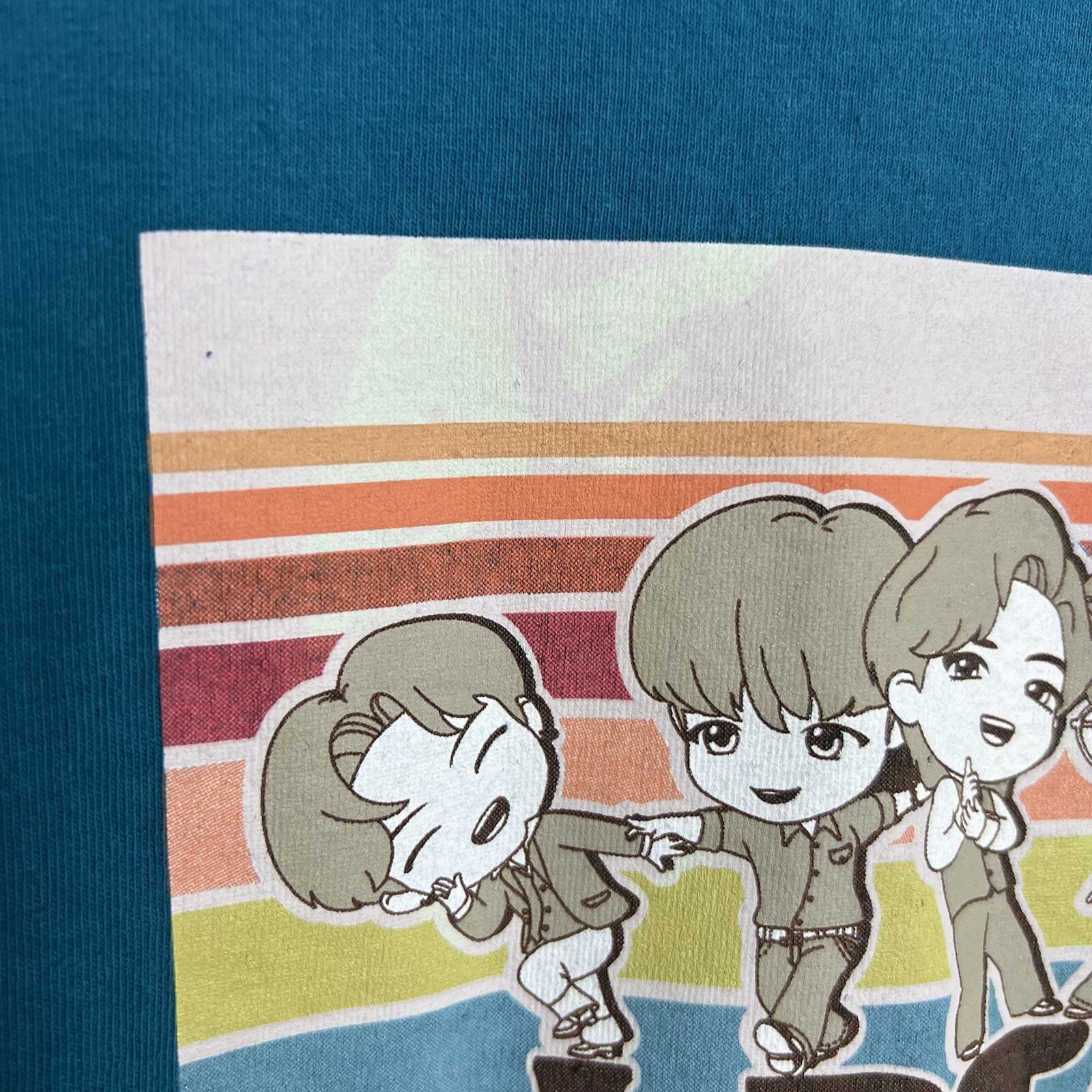 BTS Dynamite Shirt TinyTan Size Medium Blue