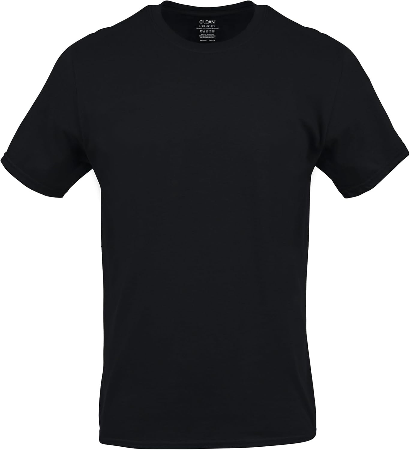 Gildan Mens Crew T-Shirts, Multipack, Style G1100 X-Large, Black (6-pack)