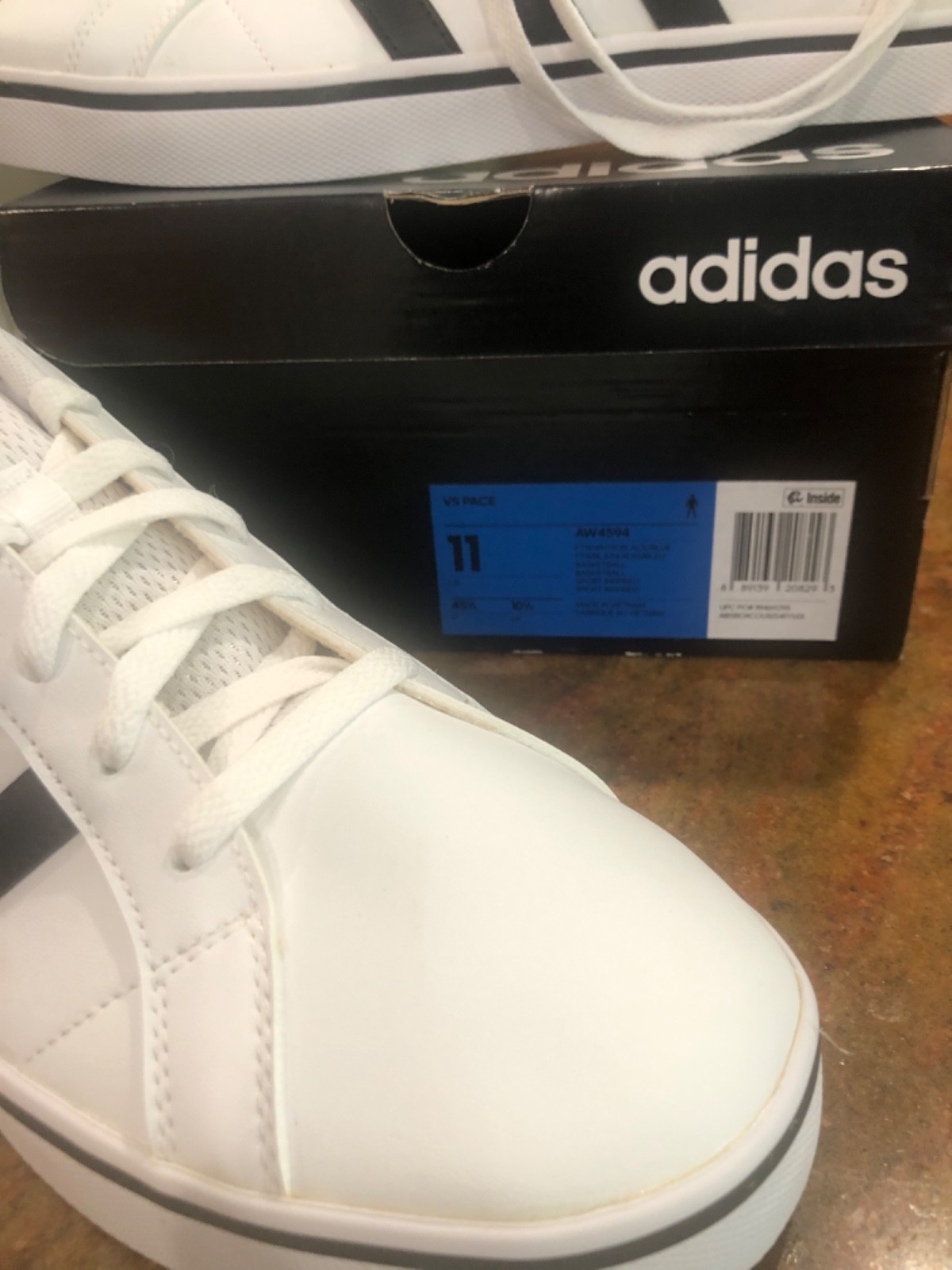 adidas VS Pace White Black AW4594