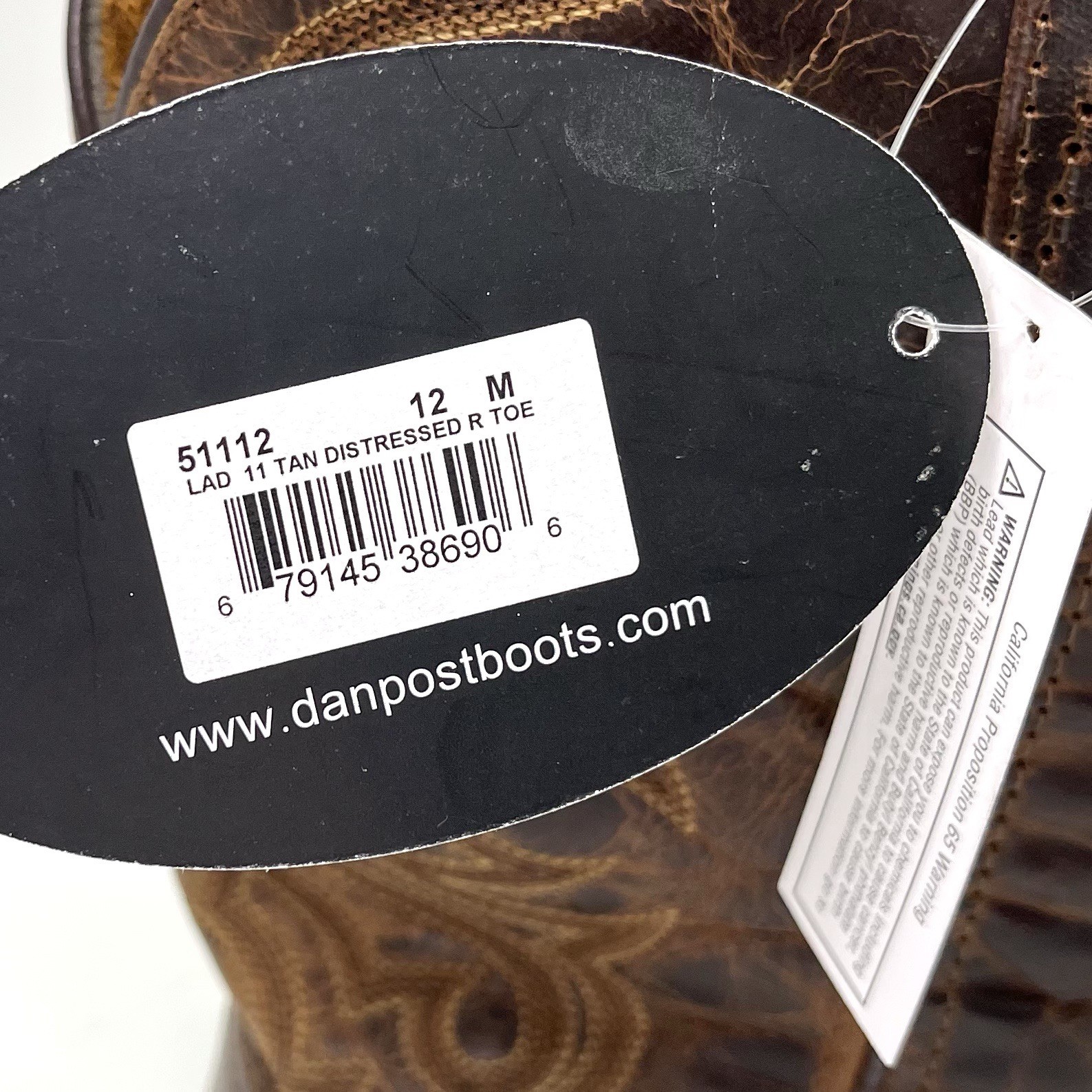 Laredo Western Boots Women’s Size 12 M Brown Distressed Leather Cowboy 51112 NEW