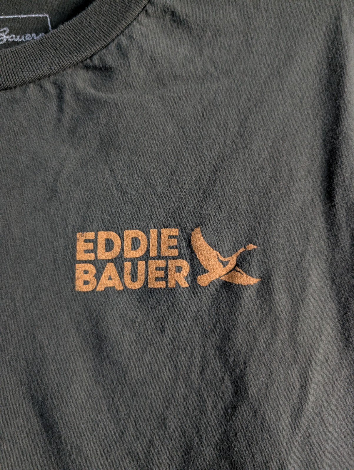 Eddie Bauer Bigfoot Graphic T-Shirt Medium M Green Sasquatch Tee