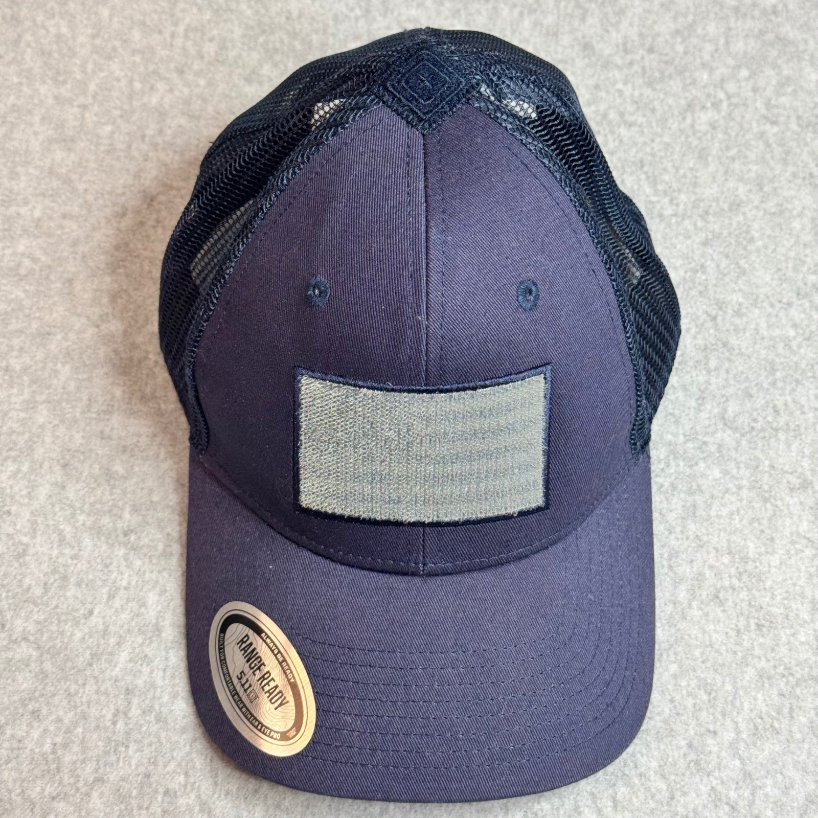 5.11 Tactical Range Ready Flag Bearer Trucker Hat Navy Blue Mesh Snapback Cap