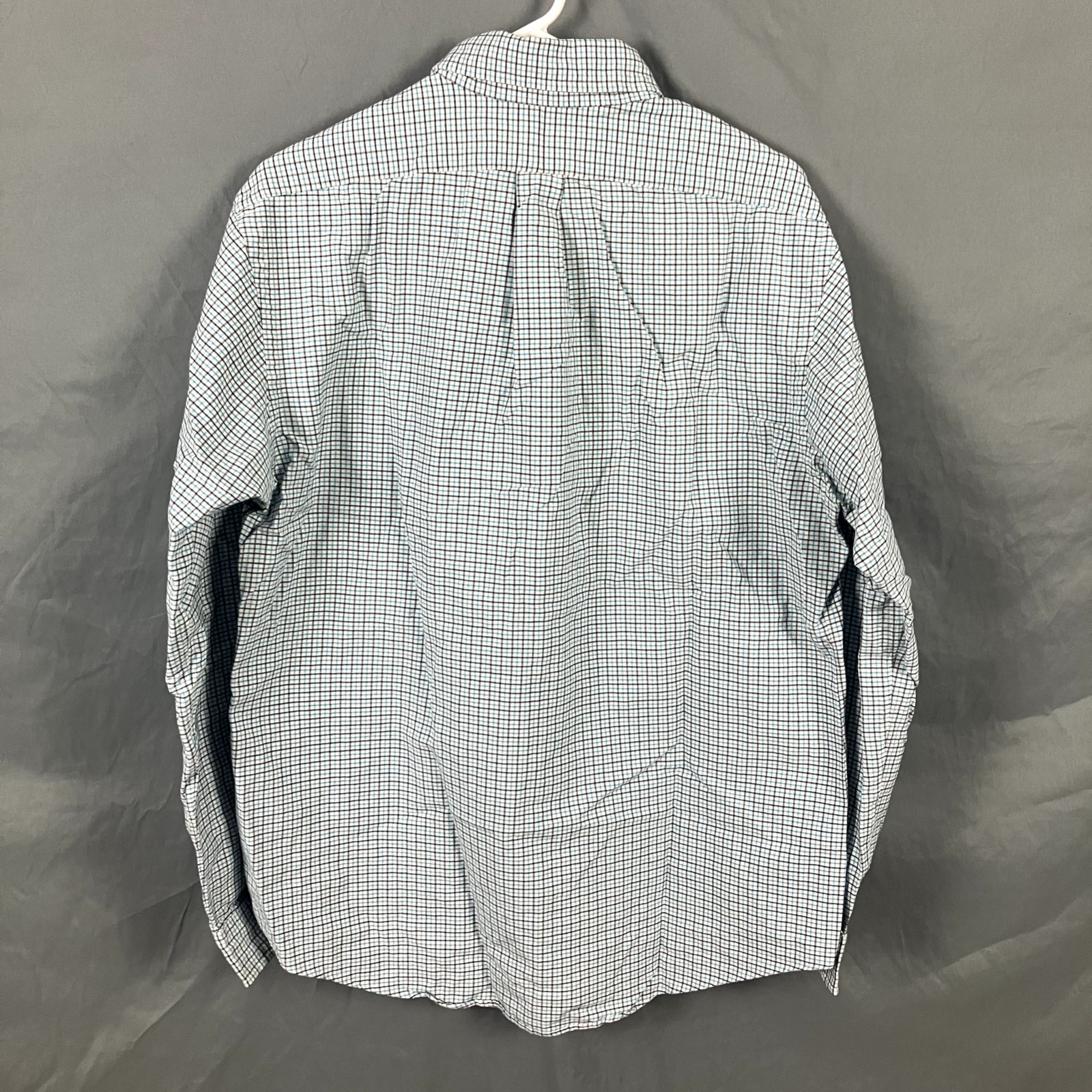 Ralph Lauren Custom Fit Mens L Button Down Long Sleeve Shirt Check Small Pony