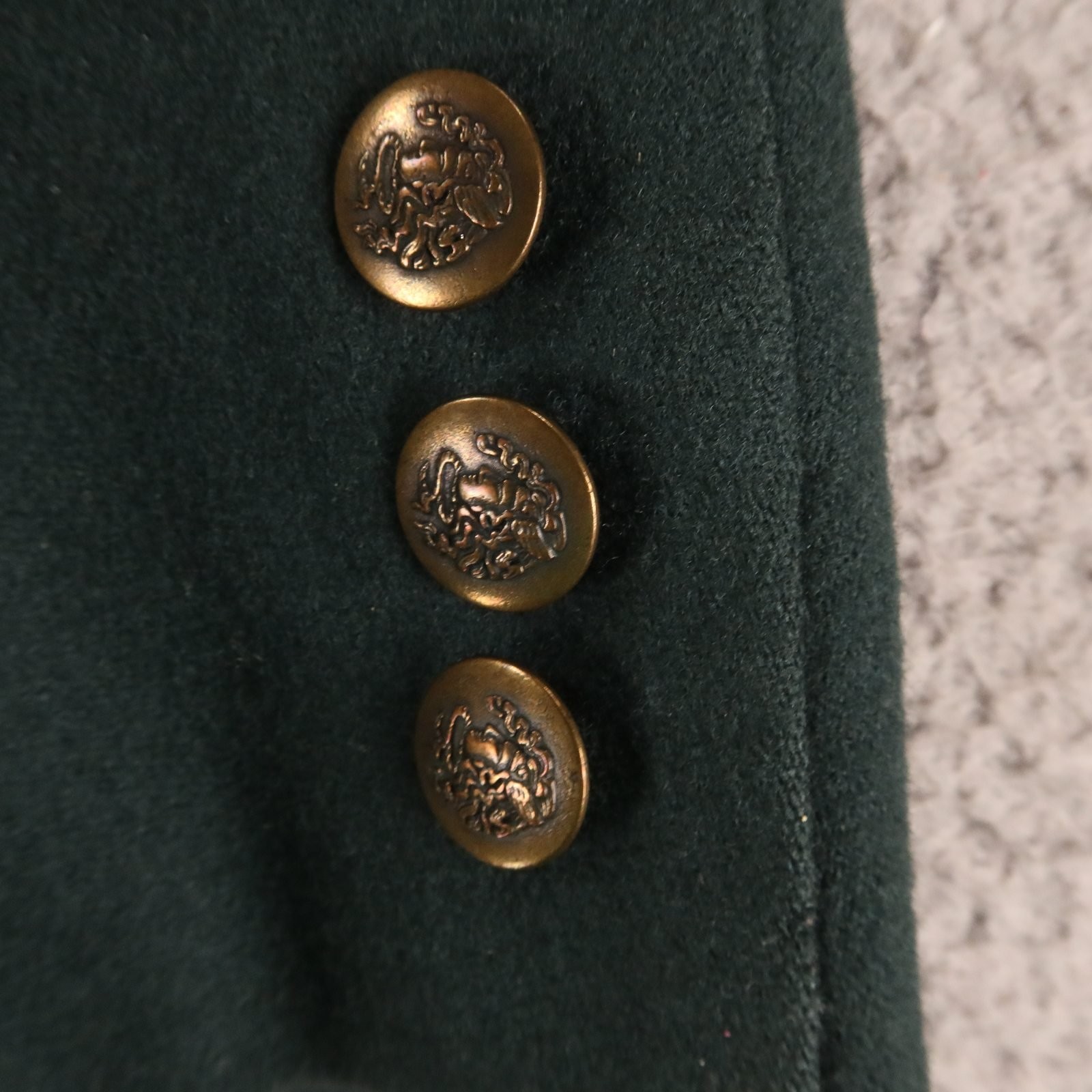 VTG Pendleton Jacket 42L MT Green 100% Wool Tweed Patch Pockets Blazer USA