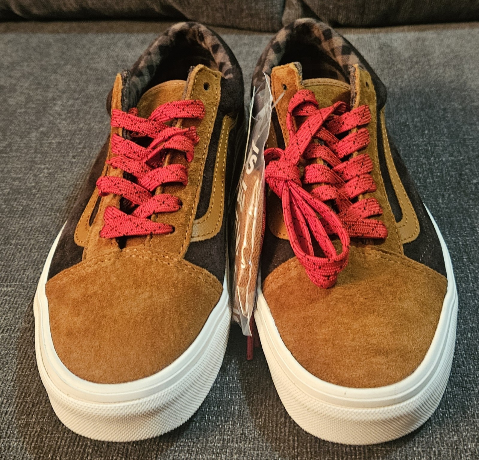 Vans Old Skool HEIQ Eco Dry Water Repellent Suede Brown Tan Men 6.5 Women 8 NWOB