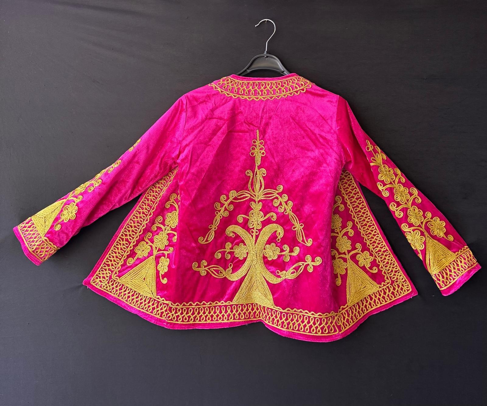 Traditional Embroidered Velvet Jacket, Ethnic Kaftan, Anatolian Costumes,