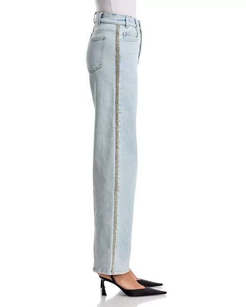 Generation Love Erika Crystal Embellished Blue Jeans – NEW