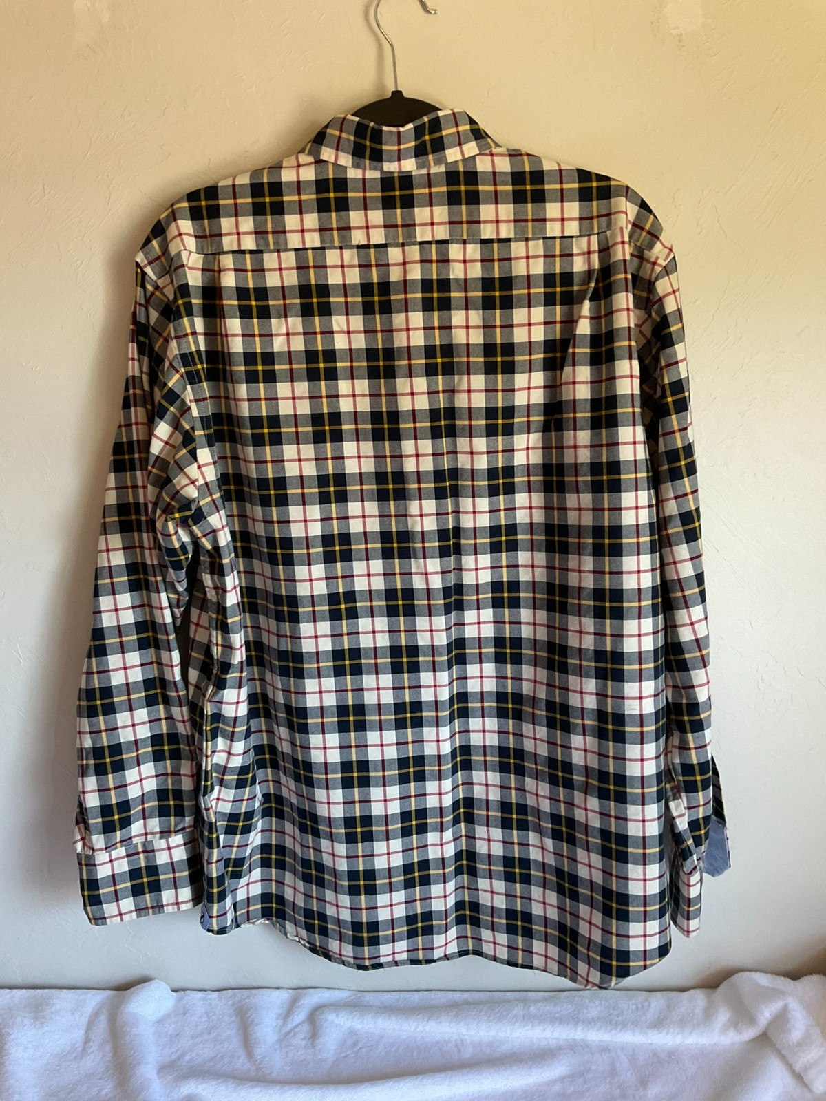 Cremieux Classics Men’s L Plaid Button‑Up Shirt Long Sleeve Casual