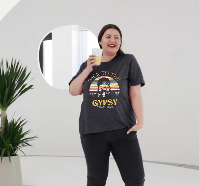 Plus Size Back to The Gypsy T Shirt (5X-Large, Dark Grey-back To The Gypsy)