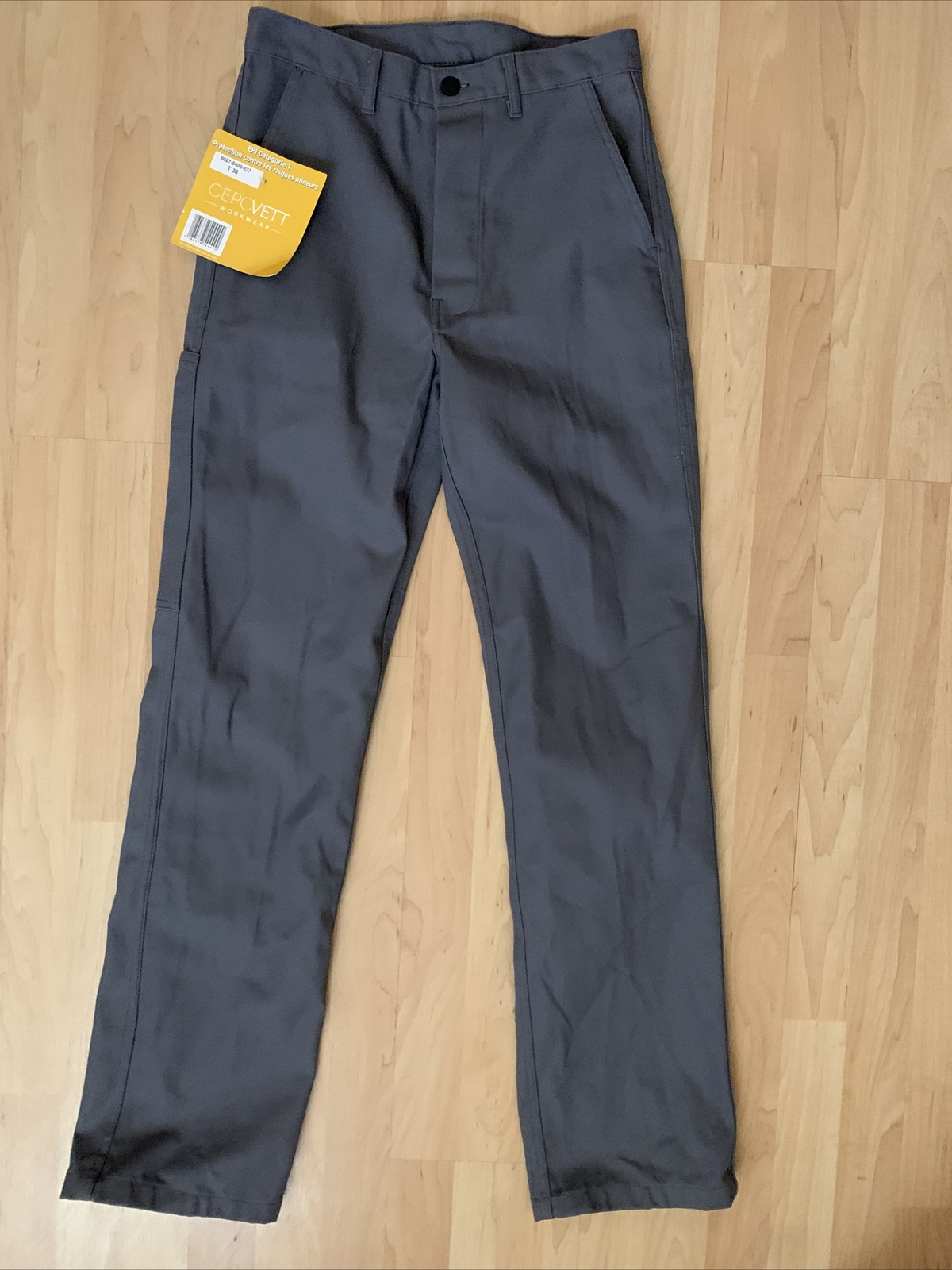 CEPOVETT T.38 Workwear Pants EPI Category 1 9027-9403-037 NWT Gray