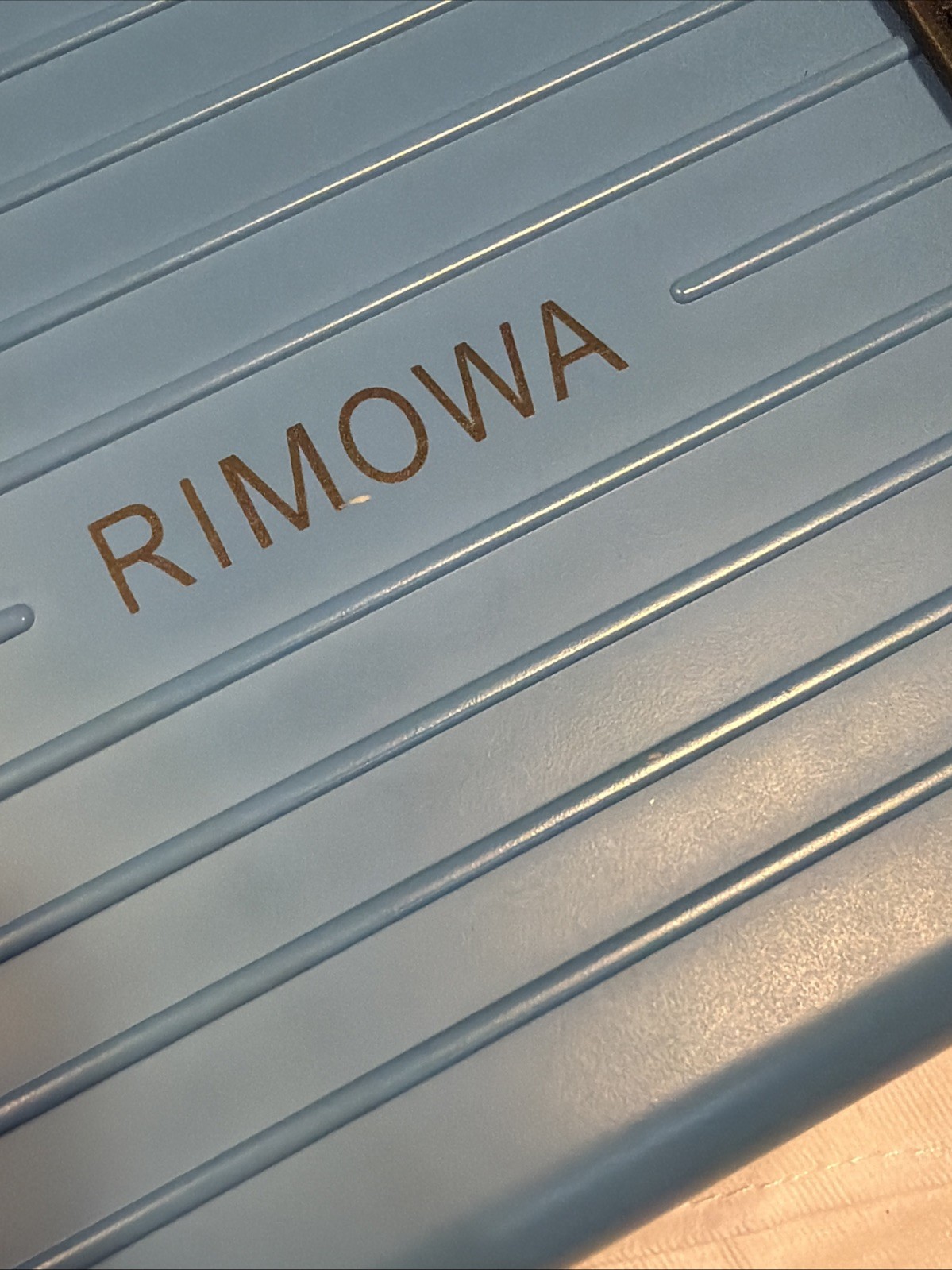 RIMOWA Personal Aluminum Cross-Body Clutch Bag – Blue