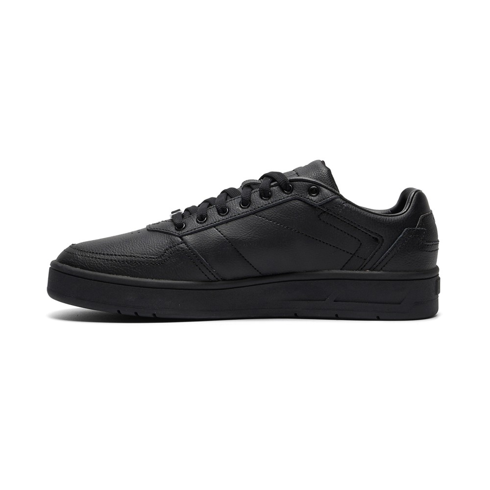 PUMA Court Classic Lux Lace Up Mens Black Sneakers Casual Shoes 39501915