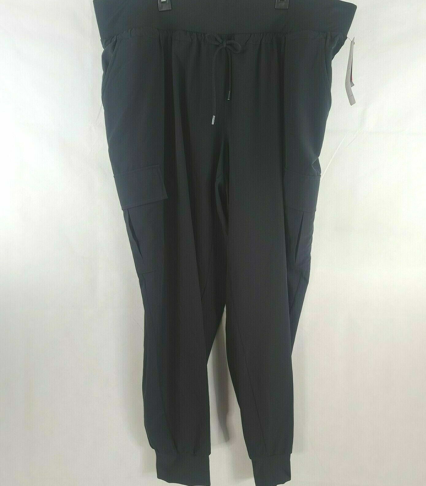 Ideology Womens Activewear Cargo Jogger Pants Plus Size