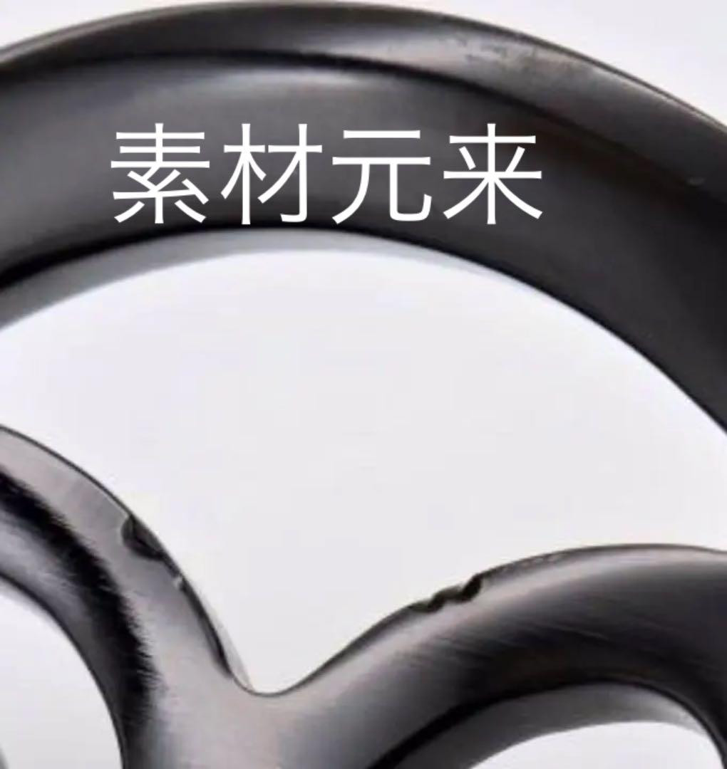 Hermes Hairpin Rocaille Buffalo Horn Motif 8.5 x 7 cm Stick 15 x 1.3 cm Two-tone