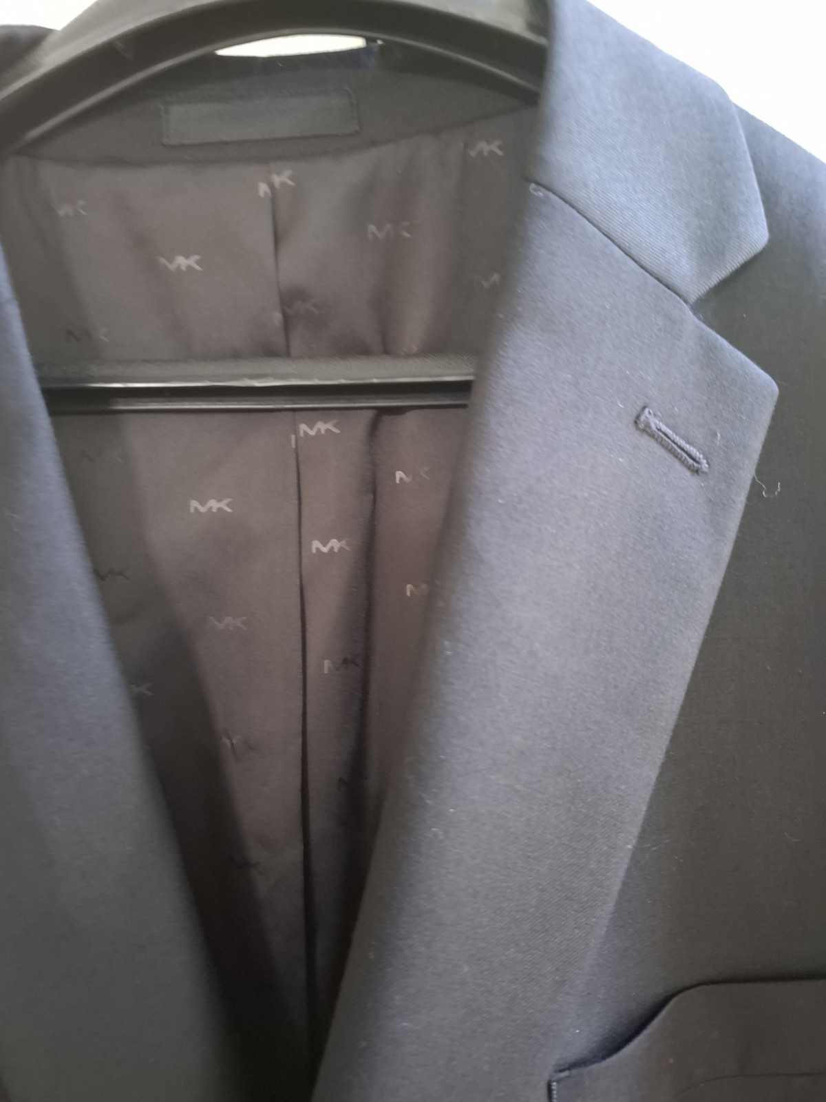 MICHAEL Michael Kors Mens Sport Coat Blazer Jacket Black Business46R