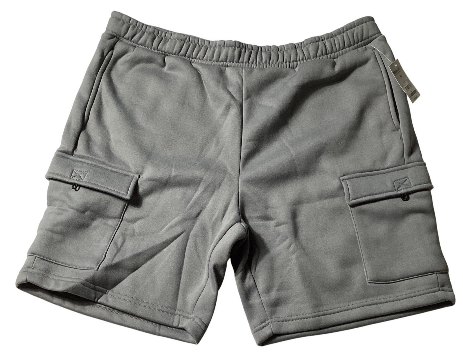WeSC: Unisex Gray Cargo Sweatshorts, 2 Large Flap Cargo Pockets, Size XXL