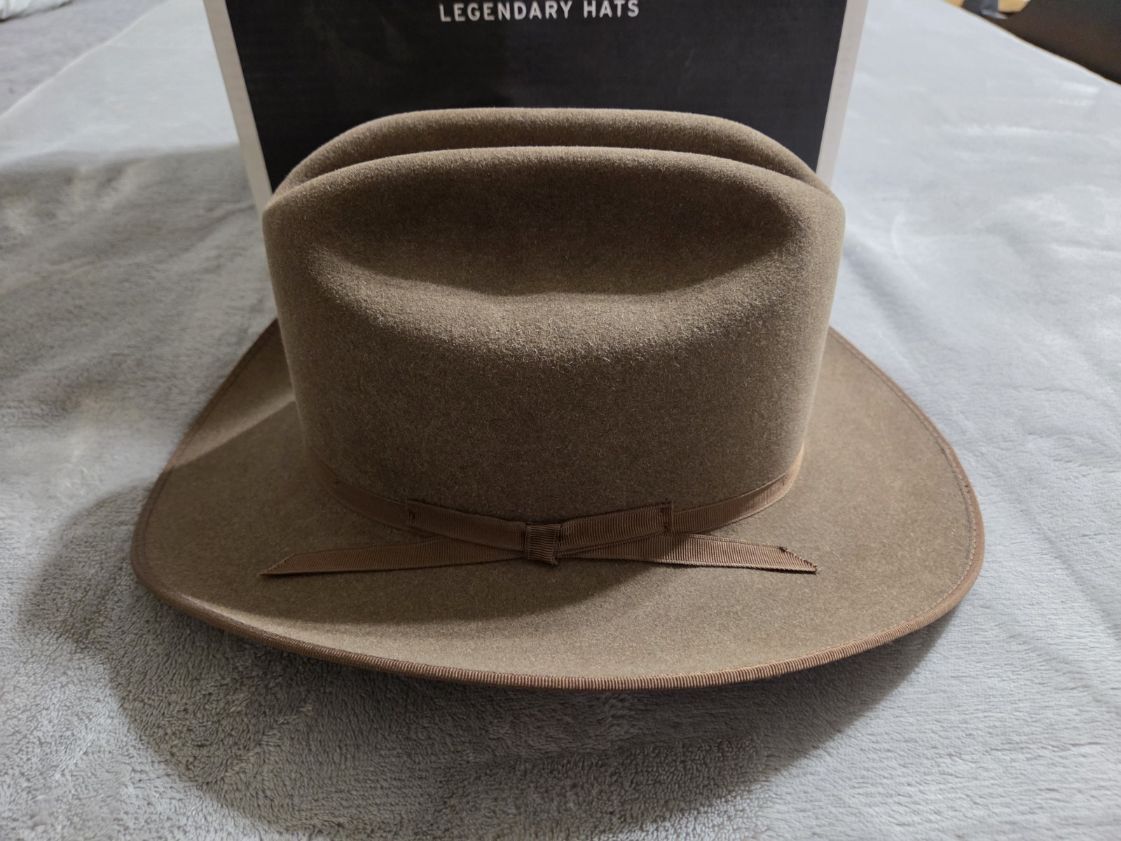 Stetson Open Road 6X Fur Felt Hat 7 1/8 Brown Mix Western Cowboy w Box USA