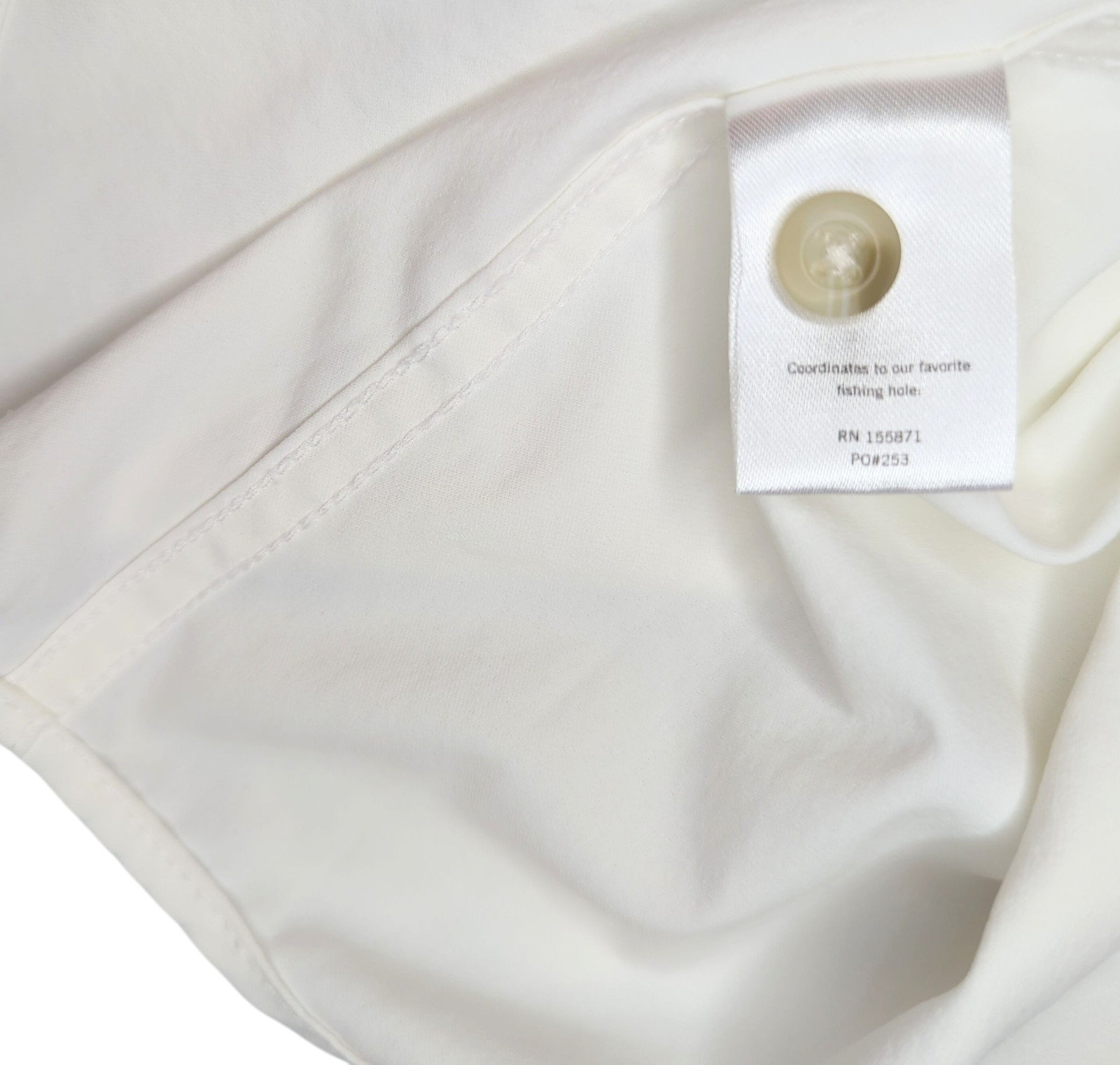 PONCHO Outdoors Vented Button Up Shirt Magnetic Mens LARGE White Comanche Logo
