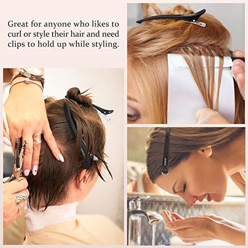 6 Pack 4.3 Inch Long Professional Hair Clips Non-Slip Hair Styling Clips