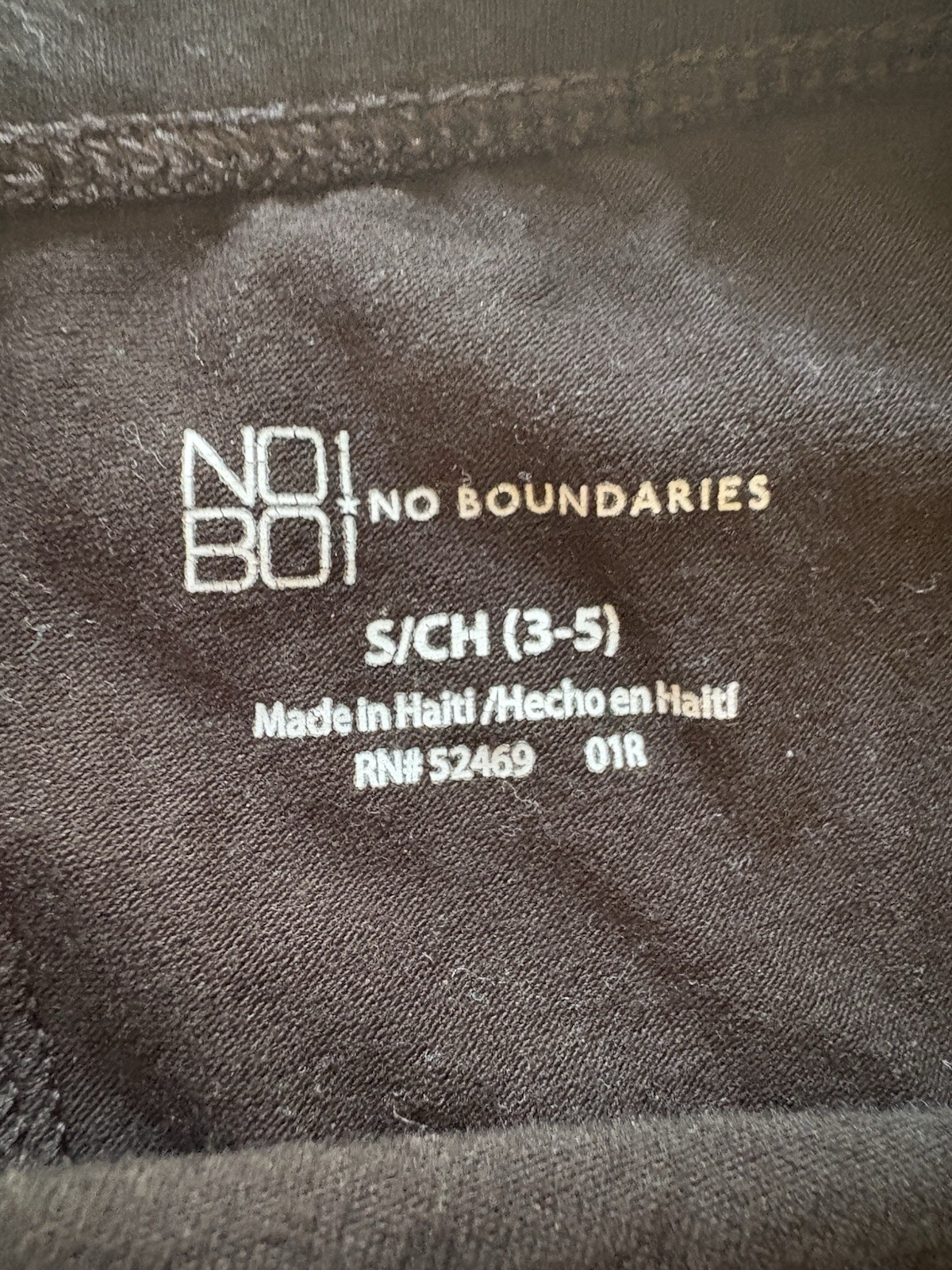 No Boundaries Leggings Juniors S. Black 95% Cotton 5% Spandex Lightweight