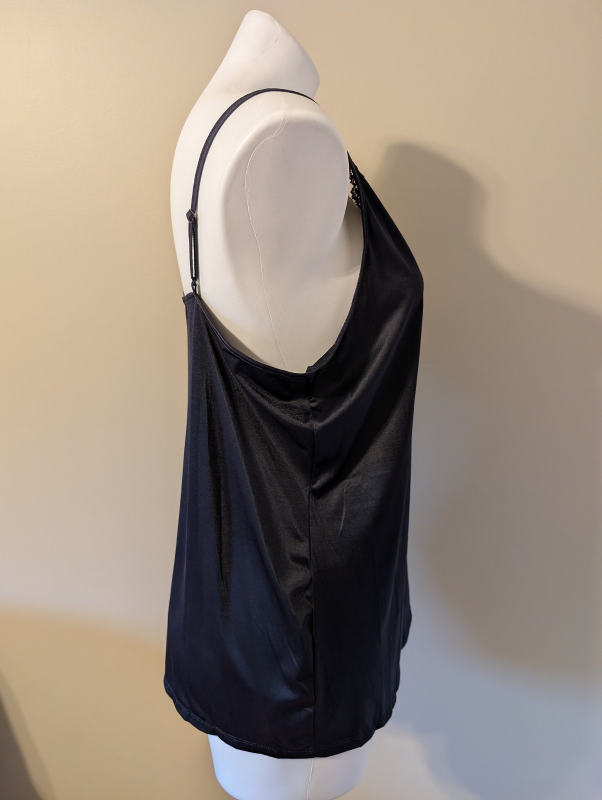 VANITY FAIR Radiant Collection Black Lace Trim Camisole Size 4XL NWOT