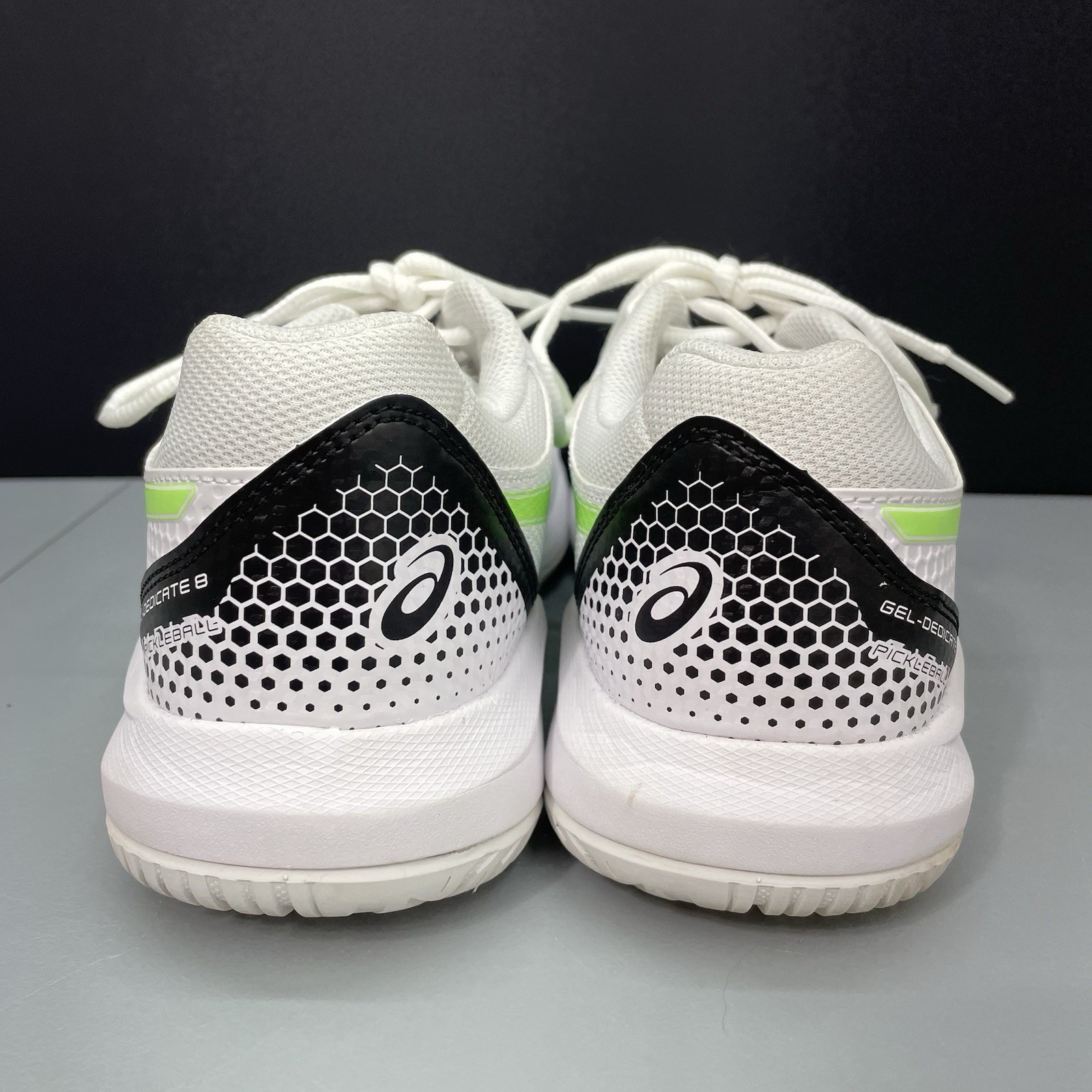 Asics Gel Dedicate 8 Sneakers Shoes Court Tennis Pickleball White Mens 9.5
