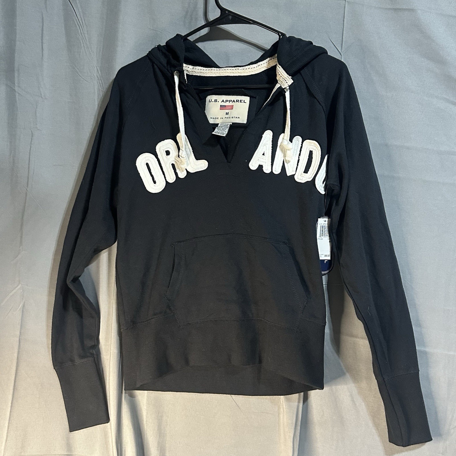 Orlando Sweatshirt U.S. Apparel Women’s Size Medium Black White