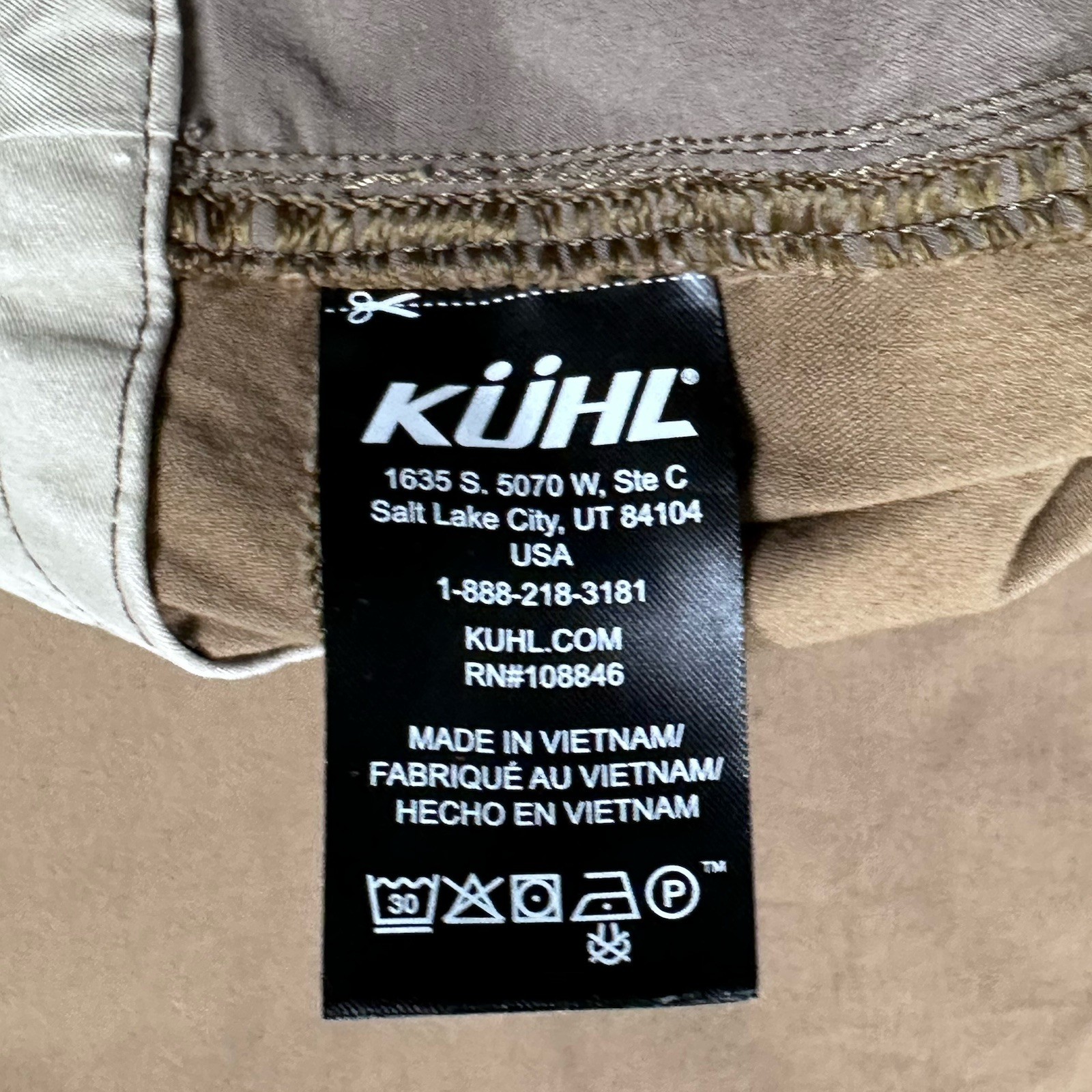 Kuhl Resistor Lite Chino Mens 40×34 Brown Xkanvas Lite Stretch Pants #2986