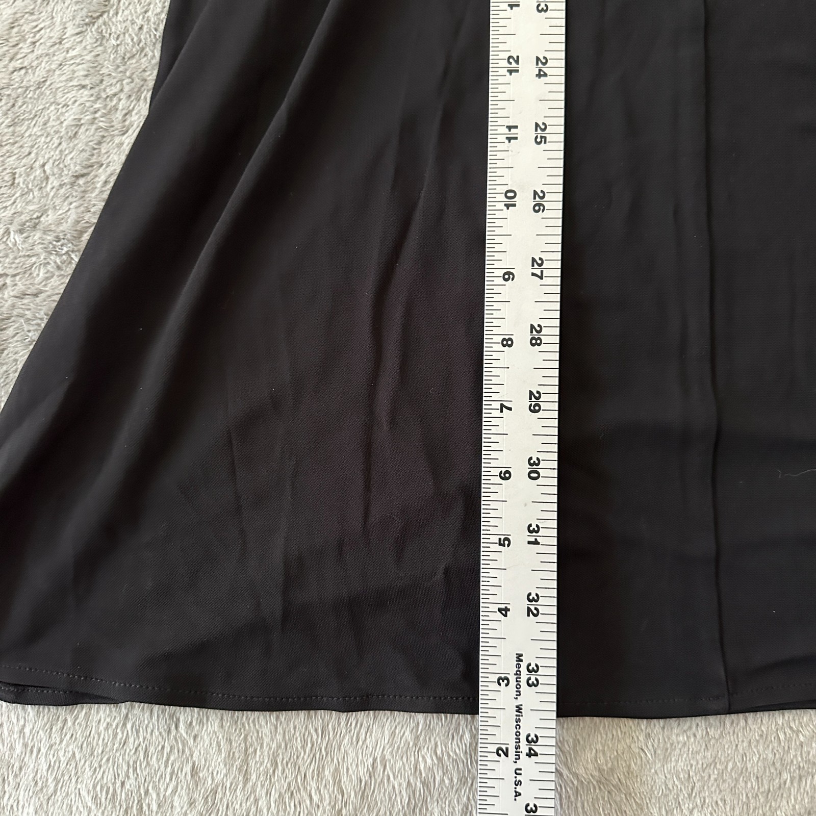 Diane Von Furstenberg Black Neely Sleeveless Ruched Midi Dress 10 LBD Classic