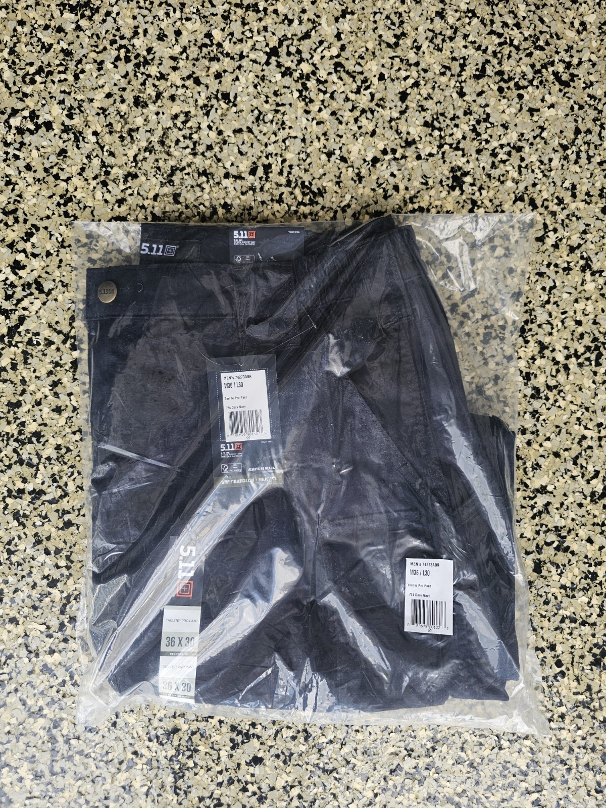 5.11 Tactical Men’s Navy Blue Cargo Pants Style 74273, Size 36×30