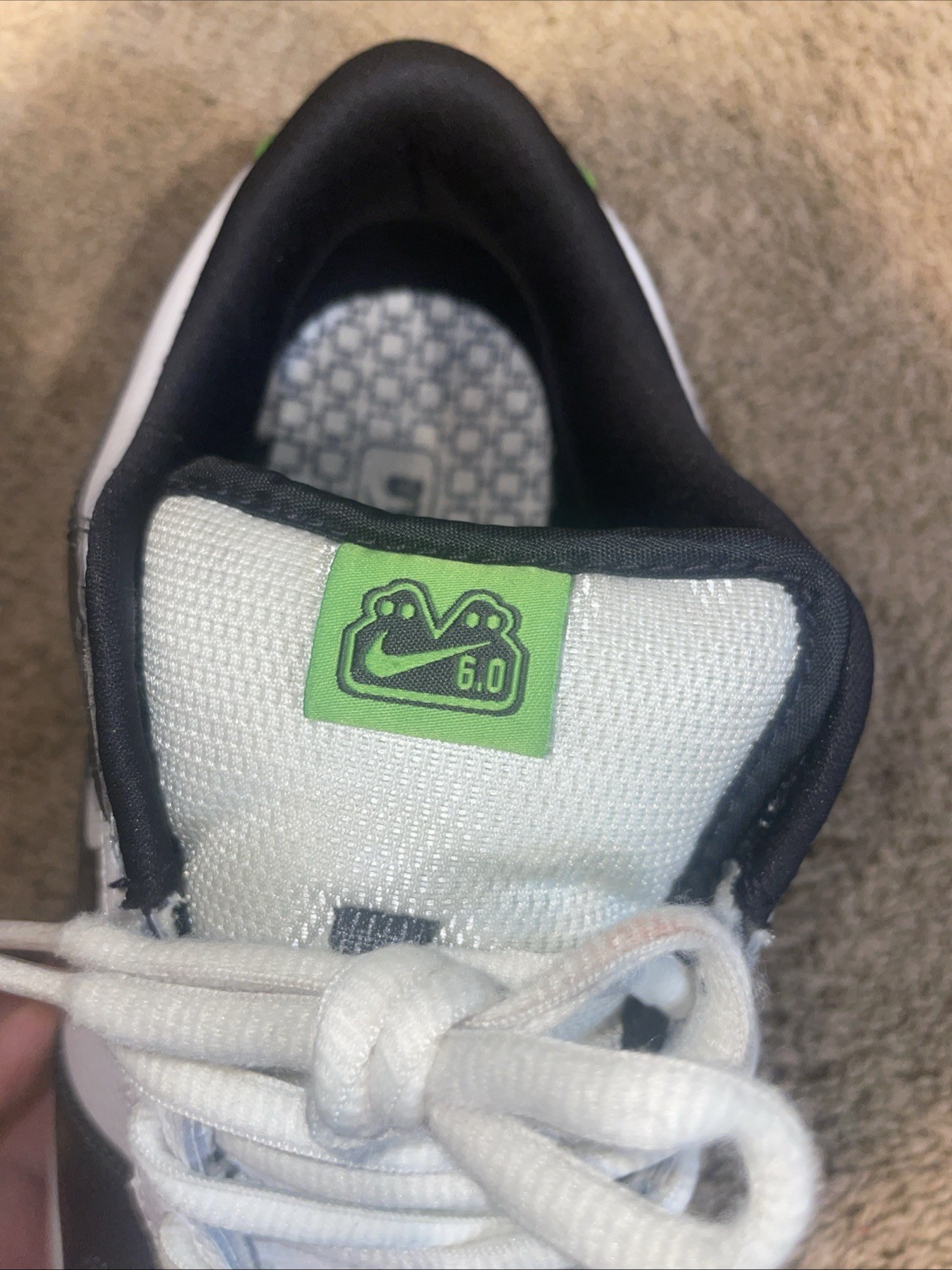 Nike 6.0 Two-Headed Mutant Dunk Metallic Silver Low Used Great Condition Size7.5