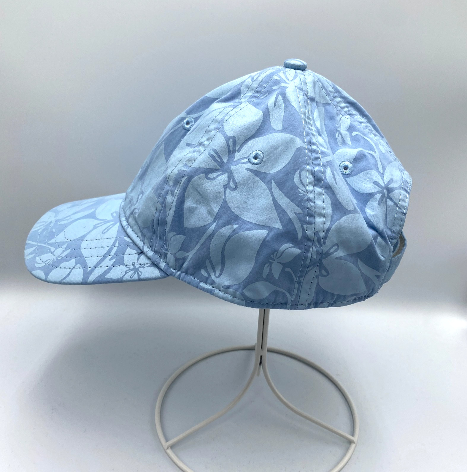 Womens Beachy Tropical Floral Graphic Gardening Adjustable Strapback Hat Cap
