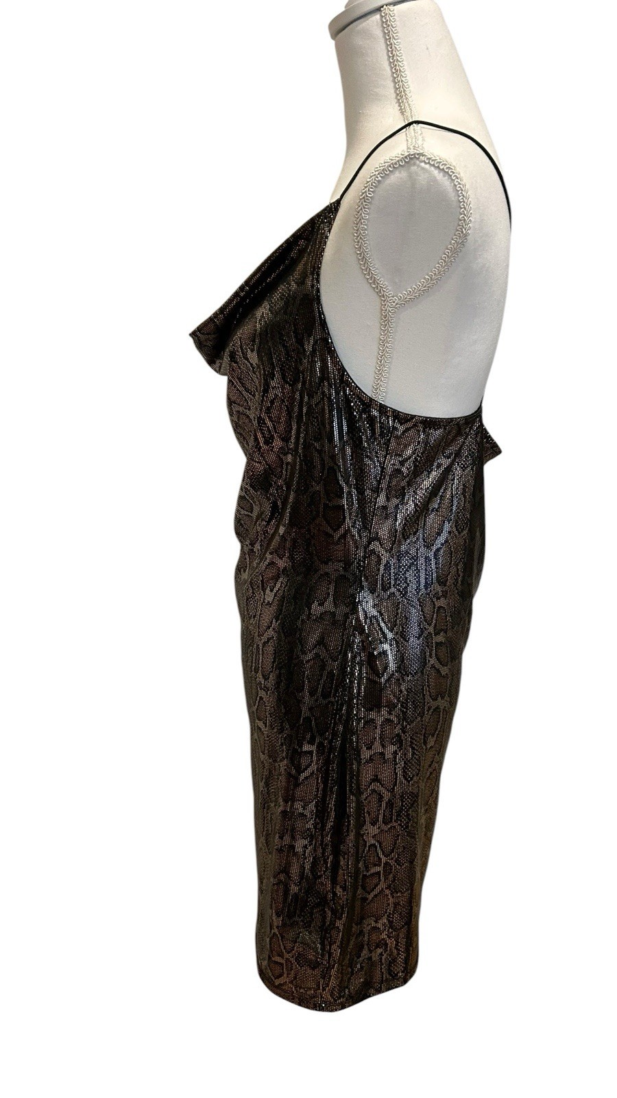 Divided H&M Snake Skin Spaghetti Dress, Size L