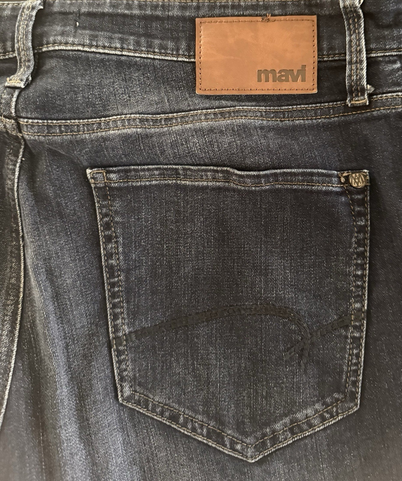 Mavi Zach Jeans Mens 34×30 Medium Wash Blue Straight Leg Stretch Denim Stone