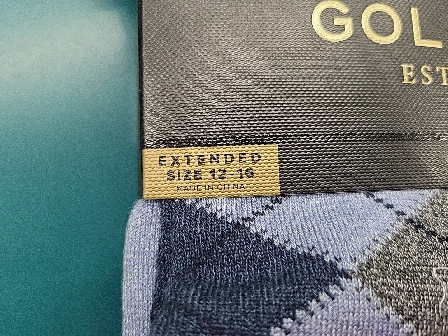 Gold Toe Dress Socks Extended Size 12-16 Argyle Mens Socks, 6-Pack NAVY Assorted