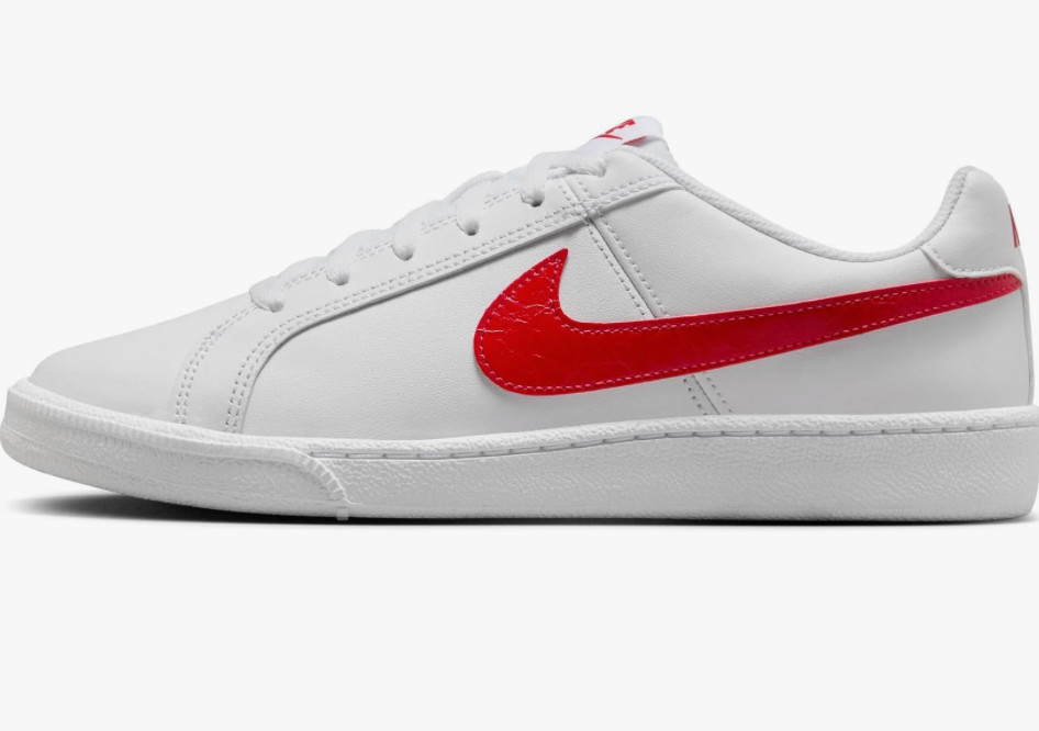 Nike Court Royale White University Red Women’s Shoes 749867-114