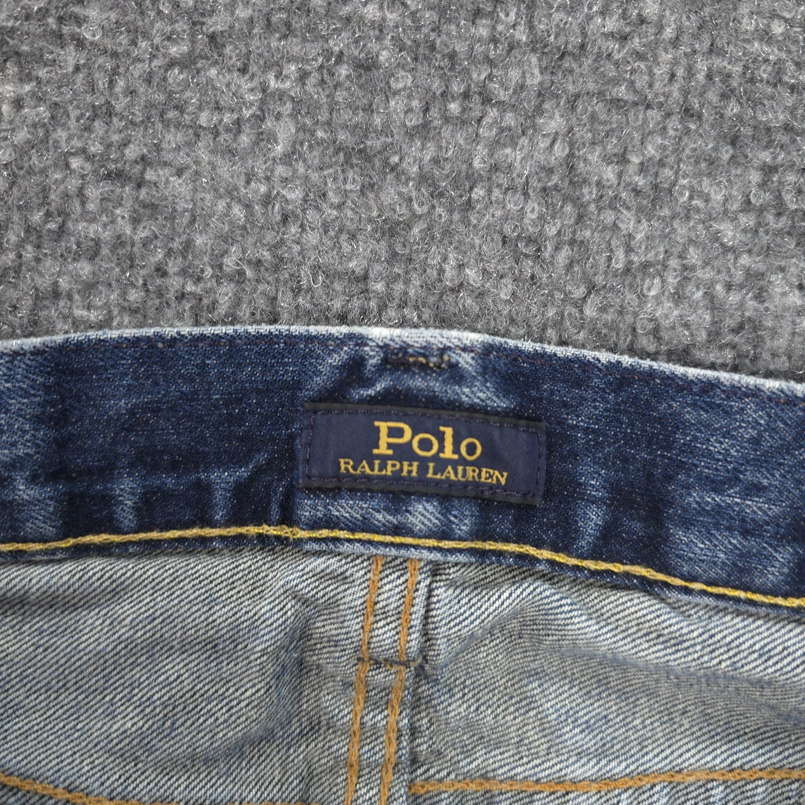 Polo Ralph Lauren Jeans Mens 34×32 Blue Varick Slim Straight Denim Casual Prep