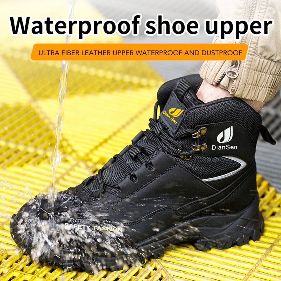 Roofing Shoes Men steel toe shoe Indestructible soles advanced non-slip traction