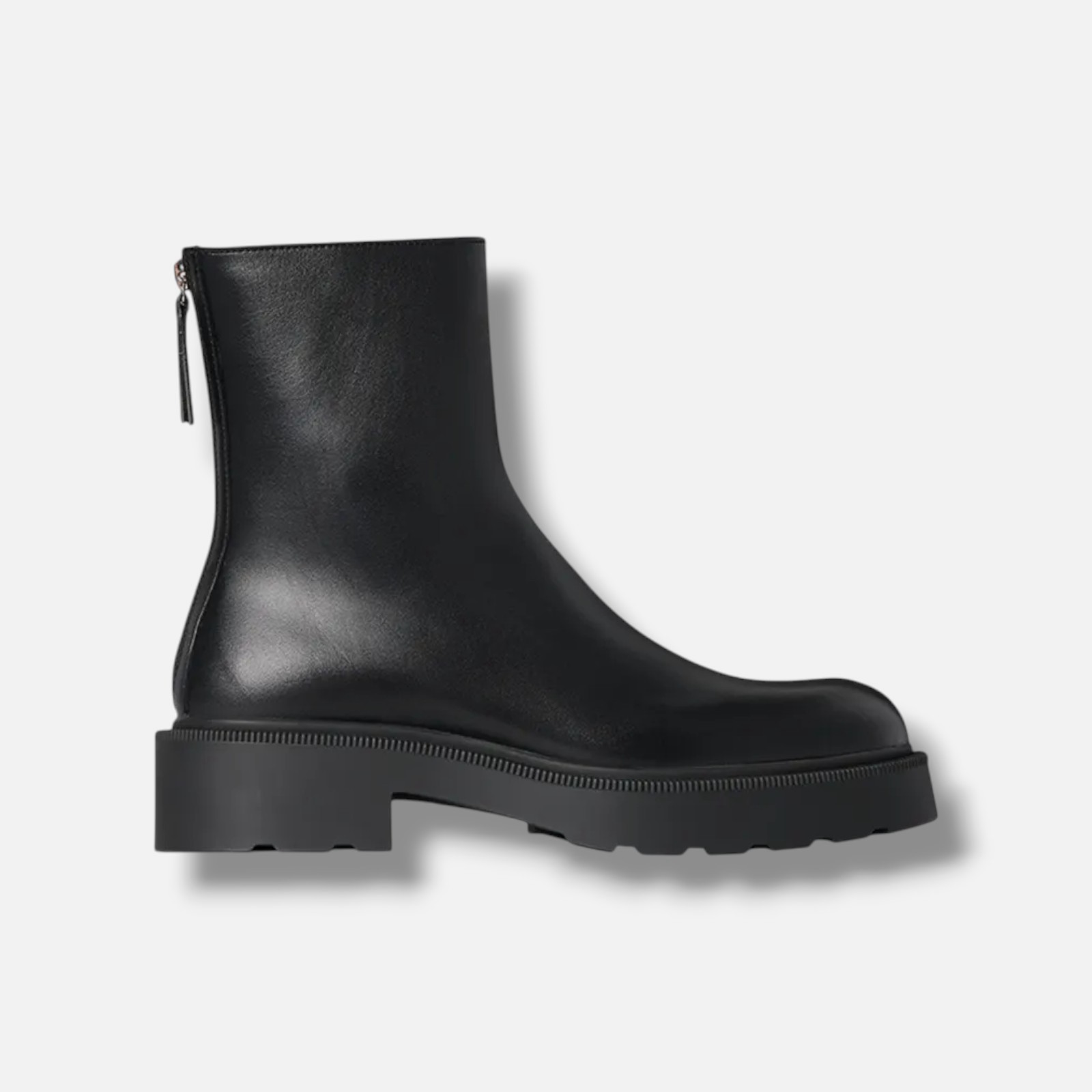 THE ROW Women’s Black Nobilis Leather Ankle Booties Shoes Size EU:42 US:12