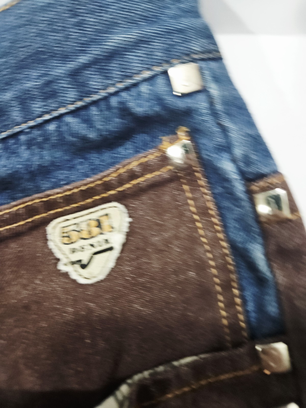Vintage 90s Jagged 581 Y2K Denim Patch Baggy Fit Jeans Size 42